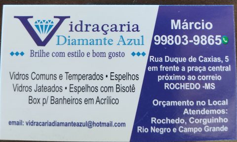Vidraçaria Diamante Azul